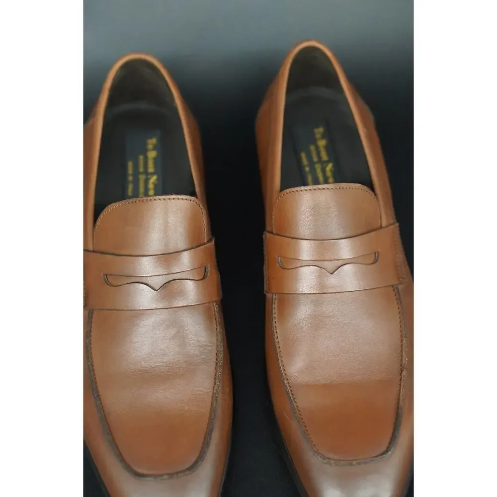 To Boot New York Brown Leather Nova Brown Leather Penny loafers Size 9 Men's